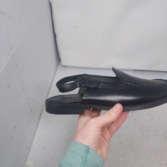 Hereu Black Raiger Heeled Sling Back Shoe - Picture 3 of 11